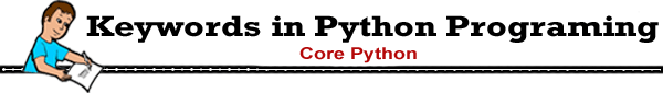 keywords in python