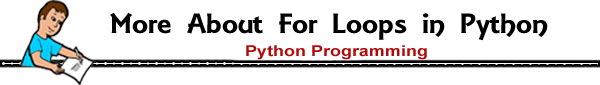 for loop in python