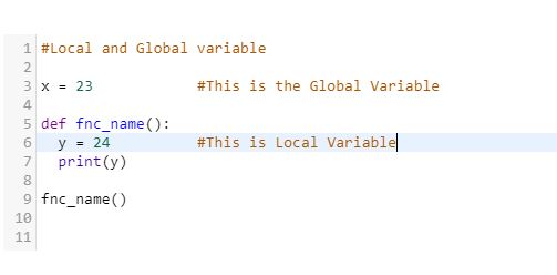 local and global variables in python