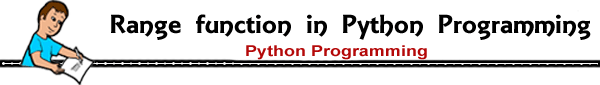 range function in python