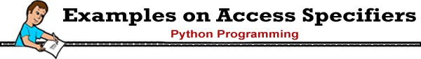 access specifiers in python