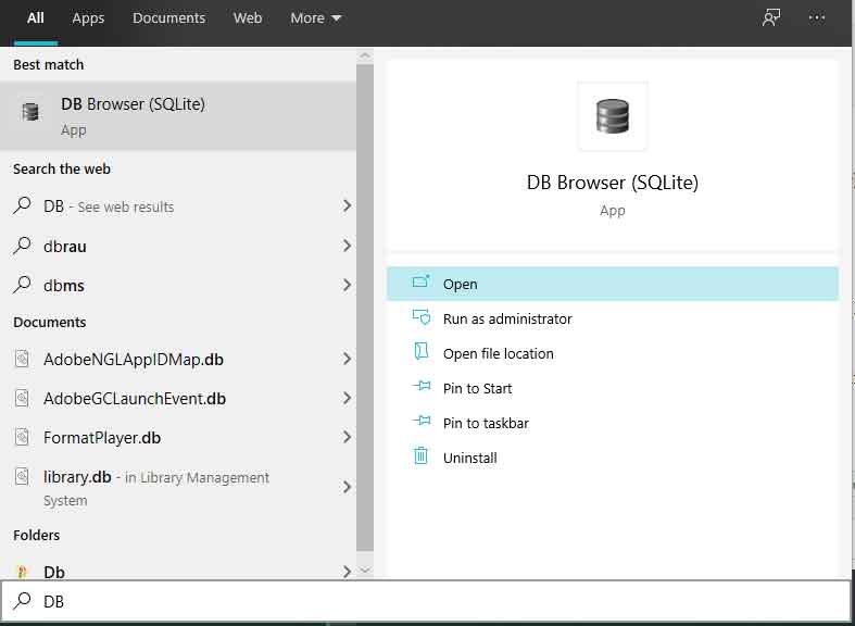 db browser for sqlite export to csv