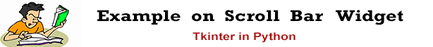 scroll bar in tkinter